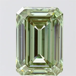 Lab-Grown 3.02ct Emerald Diamond Fancy Colour VS2