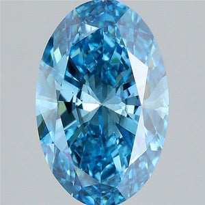 Lab-Grown 2.01ct Oval Diamond Fancy Colour SI1