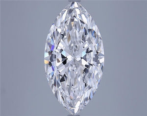 Lab-Grown 5.09ct Marquise Diamond D IF