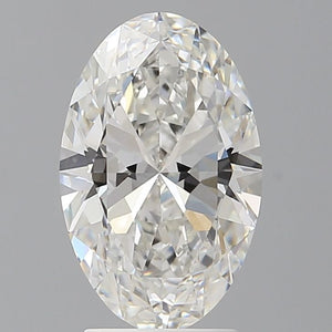 Lab-Grown 2.96ct Oval Diamond F VVS2