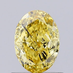 Lab-Grown 0.71ct Oval Diamond Fancy Colour SI2