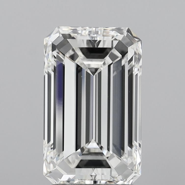 Lab-Grown 3.15ct Emerald Diamond F VVS2