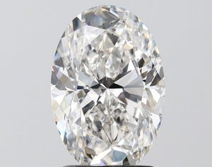 Lab-Grown 2.51ct Oval Diamond F VS2