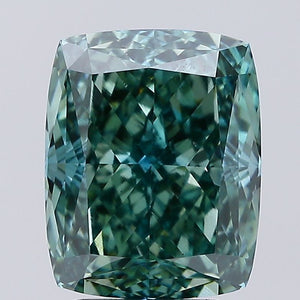 Lab-Grown 4.08ct Cushion Diamond Fancy Colour VS1