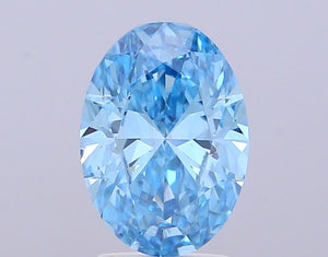 Lab-Grown 2.00ct Oval Diamond Fancy Colour SI1