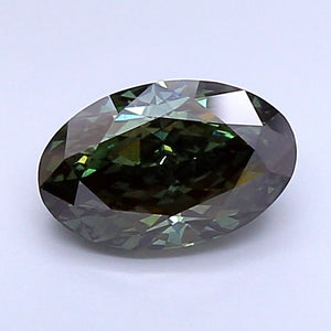 Lab-Grown 2.03ct Oval Diamond Fancy Colour SI1