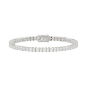 Tennis Bracelet White Gold – 4 Prong Princess Diamond 7 ct