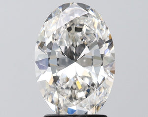 Lab-Grown 2.51ct Oval Diamond F VS2