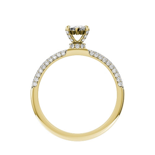 Marquise Lab-grown Diamond Bridal Ring — front