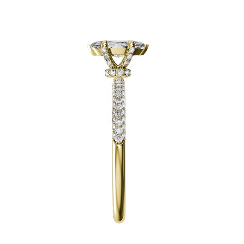 Marquise Lab-grown Diamond Bridal Ring — side