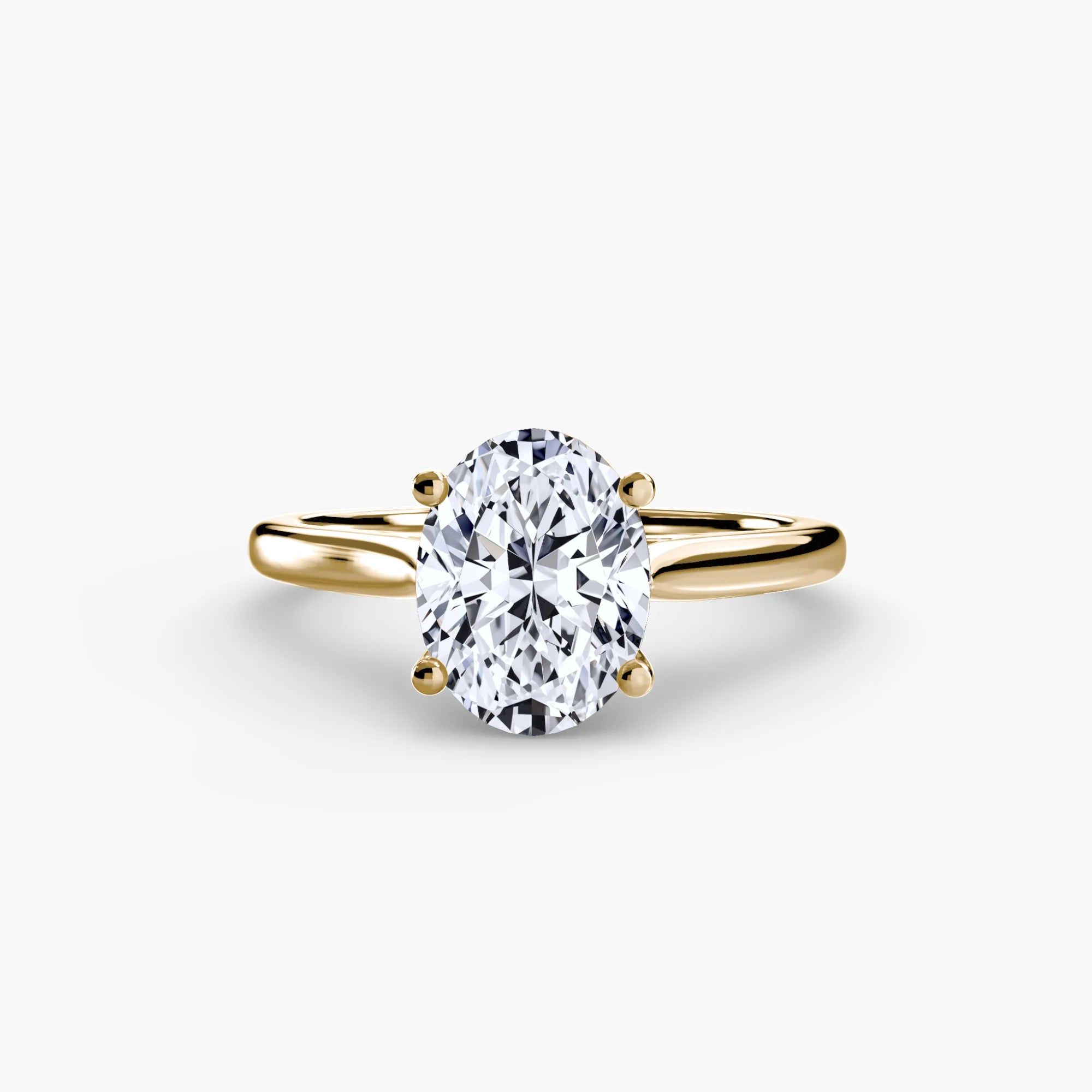 18ct Gold Ring with 1ct Oval Diamond