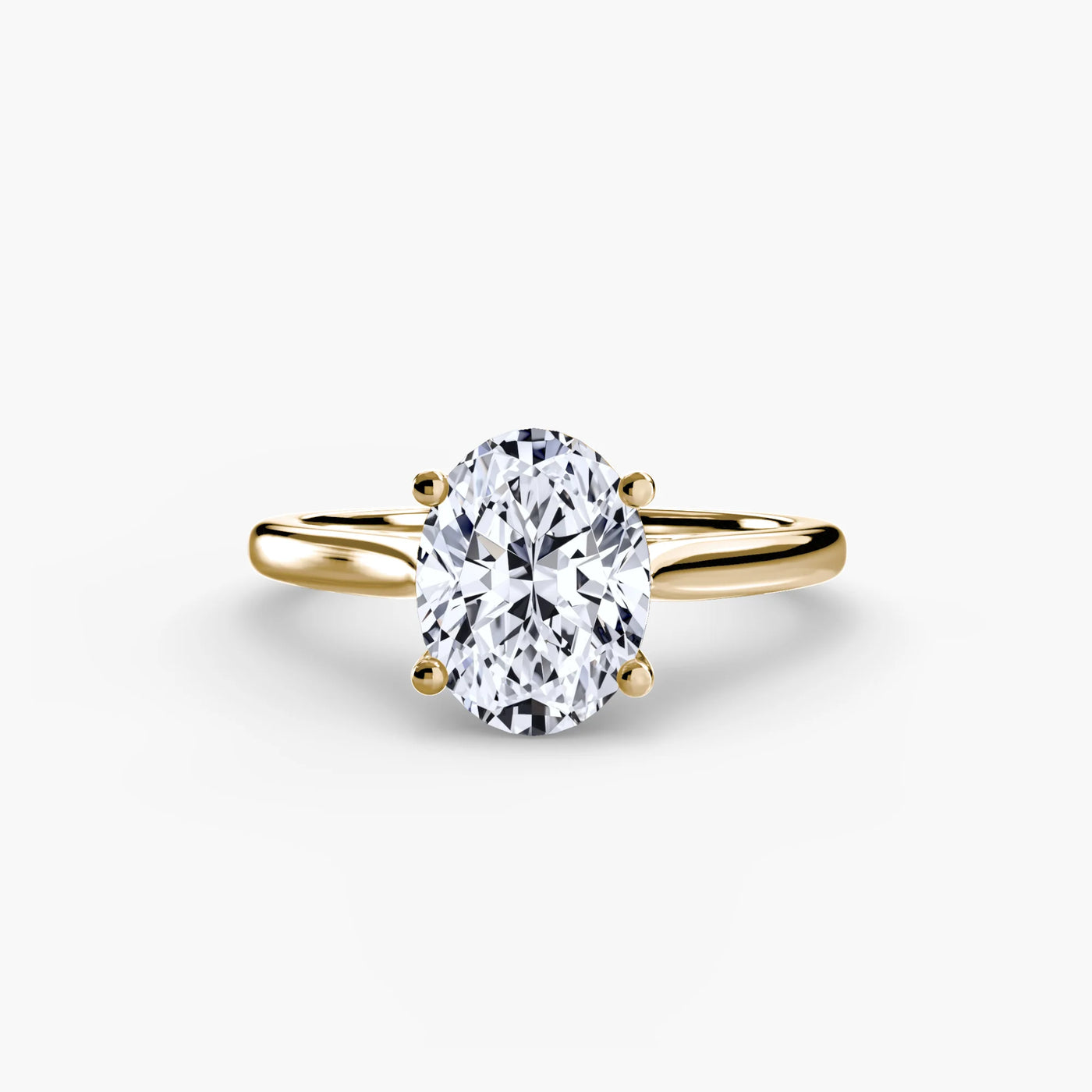 18ct Gold Ring with 1ct Oval Diamond