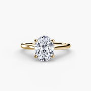 18ct Gold Ring with 1ct Oval Diamond