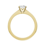 Oval Lab-grown Diamond Bridal Ring — front