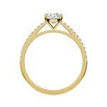 Oval Lab-grown Diamond Bridal Ring — front