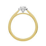 Oval Lab-grown Diamond Bridal Ring — front