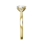 Oval Lab-grown Diamond Bridal Ring — side