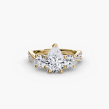 Three-Stone with Pavé Band 2