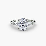 Three-Stone Ring (Baguette Side Stones)