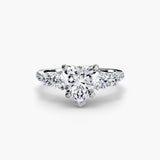 Five Stone Ring with Pavé Band