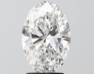 Lab-Grown 2.49ct Oval Diamond F VS1