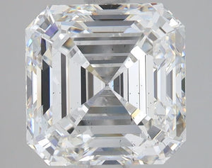 Lab-Grown 3.39ct Square emerald Diamond E SI1