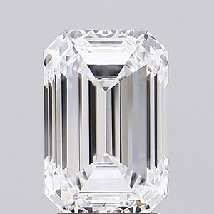 Lab-Grown 3.10ct Emerald Diamond D FL