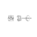 0.25 Carat Round Brilliant Lab Grown Diamond Stud Earrings White Gold down view