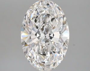 Lab-Grown 4.09ct Oval Diamond F FL
