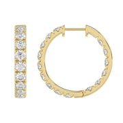14K Yellow Gold, flat view