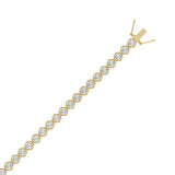 9K Yellow Gold, flat view