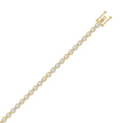 14K Yellow Gold, flat view