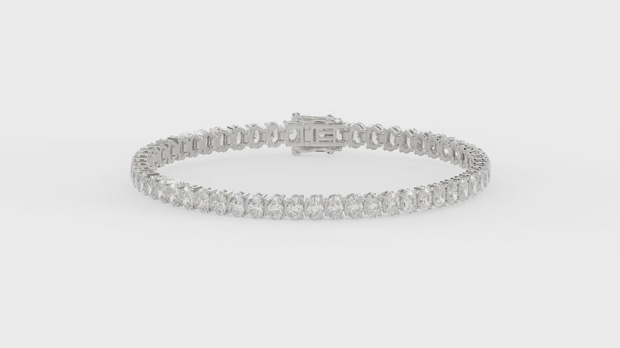 Oval · 7 ct · White gold · video