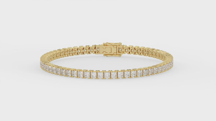 Princess · 7 ct · Yellow gold · video