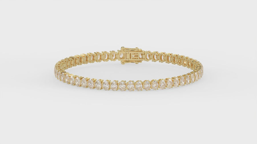 Oval · 7 ct · Yellow gold · video